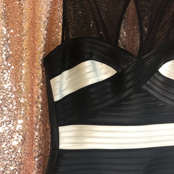 BCBG MaxAzria Mara Dress Color Block NYC - Picture 2 of 8